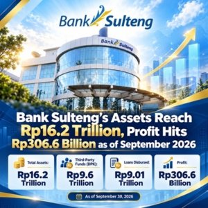 Bank Sulteng’s Assets Reach Rp16.2 Trillion, Profit Hits Rp306.6 Billion as of September 2026